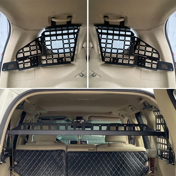 Car Trunk Storage Panel Shelf Molle Panel Storage Shelf For TOYOTA Land Cruiser Prado J150 LC150 2010-2022 / Lexus GX460 2010-2021